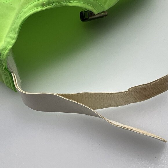 Bass Pro Shops Vintage 80's Trucker Rope Strapback Hat Cap Dad Neon Green Retro - Picture 10 of 10